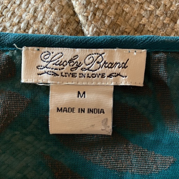 Luck Brand top with velvet detail - Picture 5 of 5